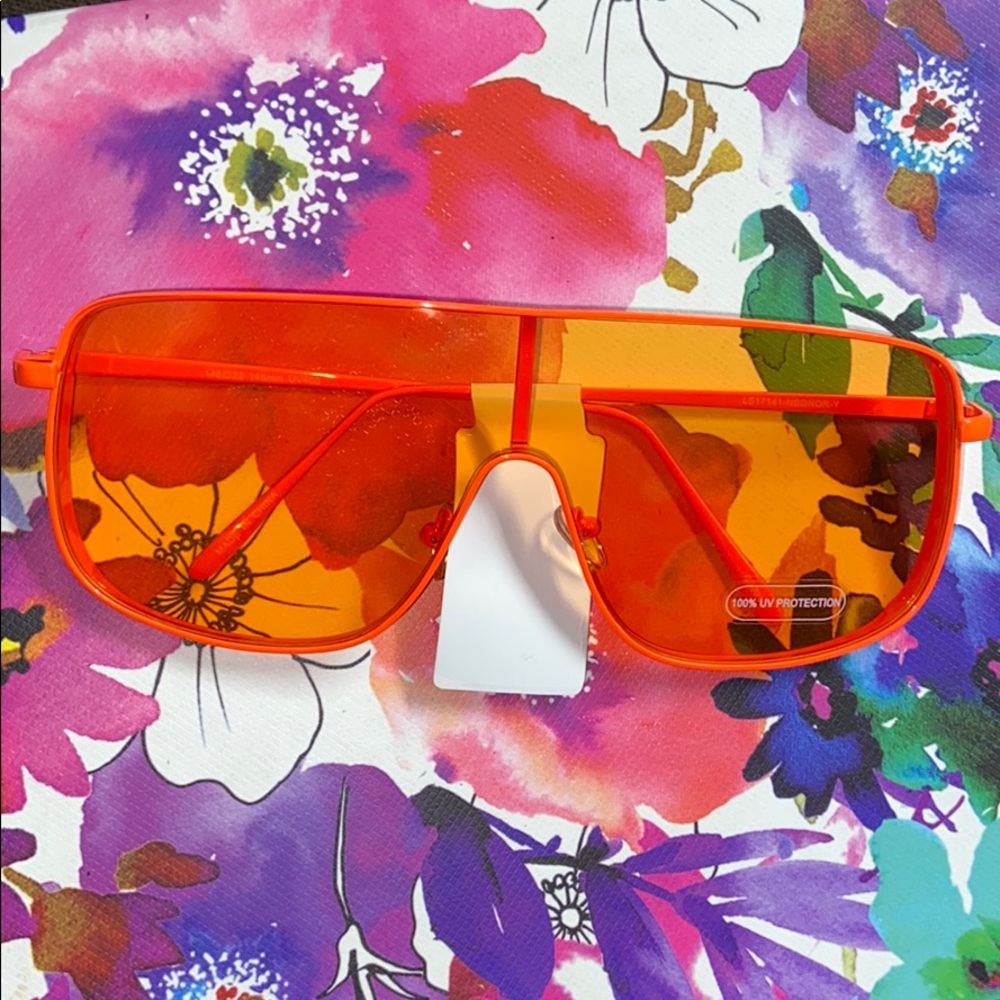 Neon Orange Sunglasses